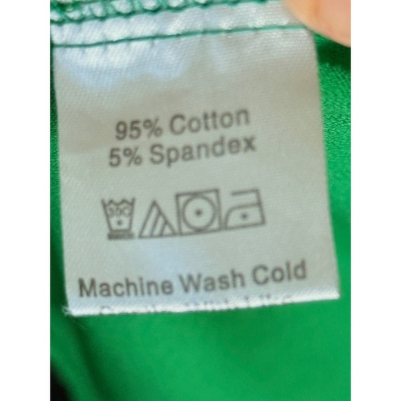 Green Midi Dress Sleeveless Sundress Button Front Tie Back Casual Summer - Picture 5 of 5